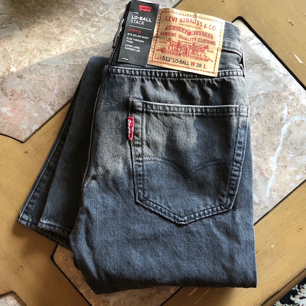 Levi's Women’s Lo-Ball Stack Stretch Extra Long Tapered LeSlim Jeans 👖 28